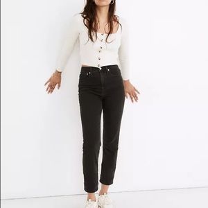 Madewell Classic Straight Black Denim